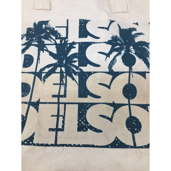 Large White Del Sol Color change Tote Bag with Palm Trees on it - Picture 7 of 12